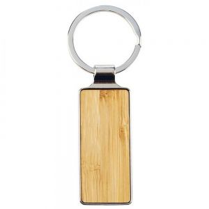 LLAVERO RECTANGULAR BAMBOO personalizada
